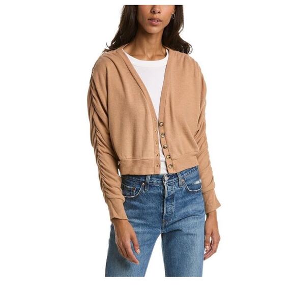 Project Social T Aura Cozy Cardigan Size S buttery mustard yellow - Picture 2 of 6